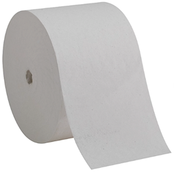 TOILET TISSUE, CORELESS, COMPACT, RECYCLED, 1-PLY, WHITE, 3000 SHEETS/ROLL, 18 ROLLS/CT LARGE