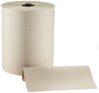 PAPER TOWELS, HARDWOUND, ENMOTION, 1-PLY, 550 FT/ROLL, 6 ROLLS/CT MAIN