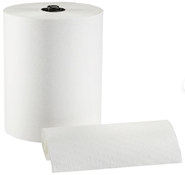 PAPER TOWELS, HARDWOUND, ENMOTION, 1-PLY, 550 FT/ROLL, 6 ROLLS/CT LARGE