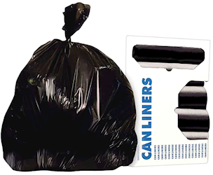 12-16 GALLON, 1 MIL, BLACK, 24" X 32", LOW DENSITY, HERITAGE, 25 BAGS/ROLL, 10 ROLLS/CT LARGE