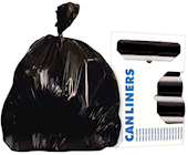 12-16 GALLON, 1 MIL, BLACK, 24" X 32", LOW DENSITY, HERITAGE, 25 BAGS/ROLL, 10 ROLLS/CT THUMBNAIL