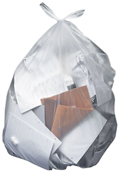 55-60 GALLON, 2 MIL, CLEAR, 38" X 58", LOW DENSITY, HERITAGE, 100/CT LARGE
