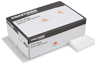 12-16 GALLON, 0.35 MIL, CLEAR, 24" X 32", LOW DENSITY, COASTWIDE, 1000/CT LARGE