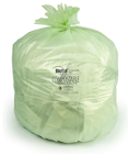 20-30 GALLON, 0.88 MIL, GREEN, 30" X 39", LOW DENSITY, BIOTUF, 150/CT THUMBNAIL