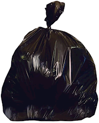 20-30 GALLON, 1.25 MIL, BLACK, 30" X 36", LOW DENSITY, HERITAGE, 200/CT LARGE