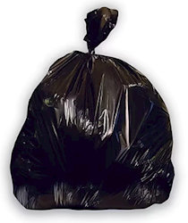 50-56 GALLON, 22 MIC, BLACK, 43" X 48", HIGH DENSITY, HERITAGE, 150/CT LARGE