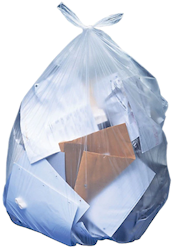 20-30 GALLON, 1.1 MIL, CLEAR, 36" X 30", LOW DENSITY, HERITAGE, 250/CT LARGE
