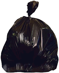 55-60 GALLON, 1.3 MIL, BLACK, 38" X 58", LOW DENSITY, HERITAGE, 100/CT LARGE