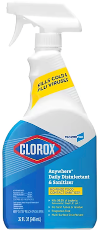 DISINFECTANT, CLOROX, ANYWHERE, 32 OZ., 1/EA MAIN