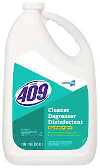 DISINFECTANT, CLEANER / DEGREASER, CLOROXPRO FORMULA, 409, REFILL, 1 GALLON, 4/CT MAIN