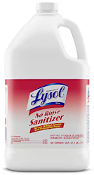 SANITIZER, LYSOL, NO RINSE, 1 GALLON, 1/EA LARGE