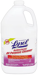 MULTIPURPOSE CLEANER, ANTIBACTERIAL, LYSOL, 1 GALLON, 4/CT LARGE
