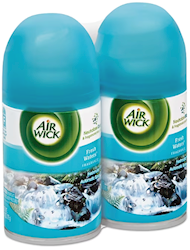 AIR FRESHENER, AIR WICK, AUTOMATIC, FRESH WATERS, 2/CT LARGE