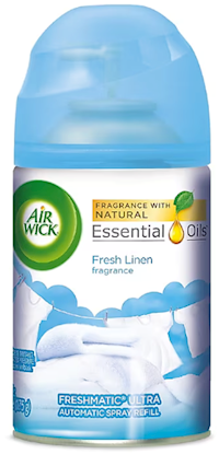 AIR FRESHENER, AIR WICK, COOL LINEN & WHITE LILAC, AEROSOL, 6.17 OZ., 6/CT MAIN