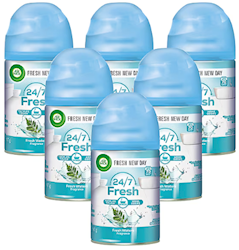 AIR FRESHENER, AIR WICK, FRESH WATER SCENT, REFILL KIT, 6/CT LARGE