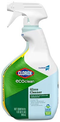 GLASS CLEANER, CLOROX, ECOCLEAN, 32 OZ., 1/EA MAIN