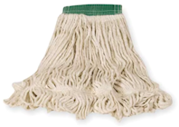 MOP HEAD, RUBBERMAID, SUPER STITCH, 20 OZ BLEND, WET MOP, 5" HEADBAND, WHITE, 6/CT THUMBNAIL
