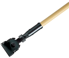DUST MOP HANDLE, RUBBERMAID, WOODEN, SWIVEL, SNAP-ON, 60" LARGE