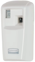 AIR FRESHENER DISPENSER, RUBBERMAID, LCD, MICROBURST 3000, WHITE LARGE