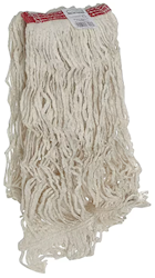 MOP HEAD, RUBBERMAID, SUPER STITCH, 24 OZ BLEND, WET MOP, 1" HEADBAND, WHITE, 6/CT LARGE