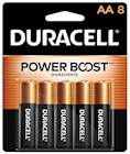 BATTERIES, AA, DURACELL, COPPERTOP, ALKALINE, 8/CT THUMBNAIL