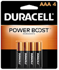 BATTERIES, AAA, DURACELL, COPPERTOP, ALKALINE, 4/CT THUMBNAIL