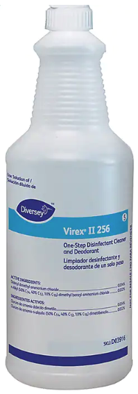 EMPTY SPRAY BOTTLE, DIVERSEY SILK SCREEN, VIREX II, 32 OZ, 1/EA LARGE
