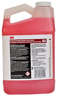 MULTIPURPOSE CLEANER, CONCENTRATE, 3M 8A, 1/2 GALLON, 4/CT MAIN
