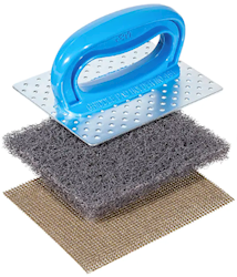 BRUSH, GRIDDLE POLISHING PAD, SCOTCH-BRITE, 20/BX, 3 BOXES/CT LARGE