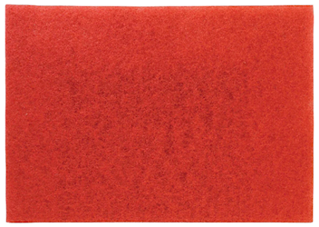 14", RED, BUFFING FLOOR PADS, 3M, 10/CT LARGE