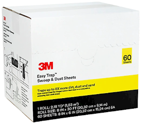 DUST CLOTHS, 3M EASY TRAP, 8" X 6", 60 SHEETS/ROLL LARGE