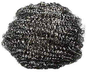 SCRUBBER, BRUSH, STAINLESS STEEL, SCOTCH-BRITE, 1/EA LARGE