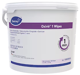 DISINFECTING WIPES, OXIVIR 1, 160 WIPES/CONTAINER, 4/CT LARGE
