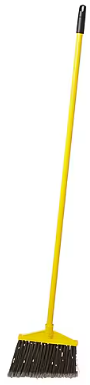 BROOM, RUBBERMAID, ANGLED, YELLOW MAIN