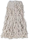 WET MOP, RUBBERMAID, COTTON, 1" HEADBAND, WHITE, 24 OZ, 12/CT THUMBNAIL