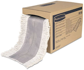 DUST MOP HEAD, RUBBERMAID, CUT TO LENGTH, 40" L X 5" W, WHITE THUMBNAIL