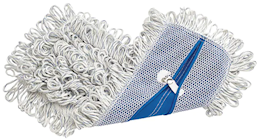 MOP HEAD, FINISH, FRINGE, RUBBERMAID, MICROFIBER, LOOPED, WHITE, 18" THUMBNAIL