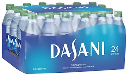 WATER, DASANI, BOTTLED, 16.9 OZ., 24/CT LARGE