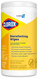 DISINFECTING WIPES, CLOROXPRO, LEMON FRESH SCENT, 75 WIPES/CT LARGE