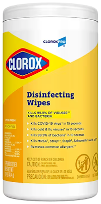 DISINFECTING WIPES, CLOROXPRO, LEMON FRESH SCENT, 75 WIPES/CT MAIN