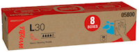 WIPES, WYPALL L30, DURABLE, WHITE, 800/CT MAIN