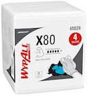 WIPES, WYPALL X80, HYDROKNIT, 1/4 FOLD, WHITE, 200/CT THUMBNAIL