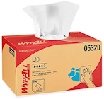 WIPES, WYPALL L10, LIGHT CLEANING TOWELS, WHITE, 125/CT THUMBNAIL
