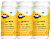 DISINFECTING WIPES, LEMON FRESH SCENT, CLOROXPRO, 75 WIPES/CAN, 6 CANS/CT THUMBNAIL