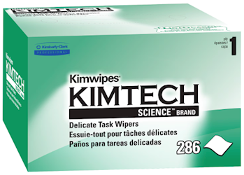 WIPES, DELICATE TASK, KIMTECH SCIENCE, WHITE, 286/CT LARGE