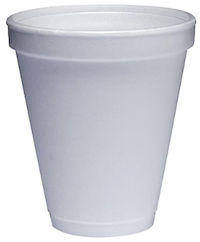 CUPS, HOT/COLD, DART J, 12 OZ., WHITE, 25/CT MAIN
