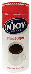 SUGAR, N'JOY, CANISTER, 20 OZ LARGE