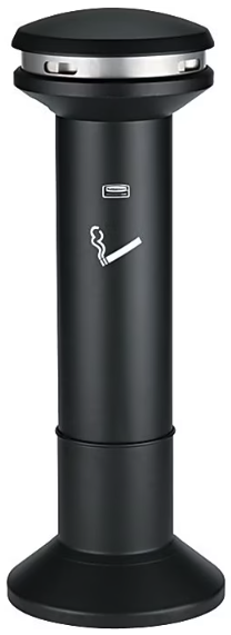 ASH URN, RUBBERMAID, STAINLESS STEEL, BLACK, 6.7 GALLON THUMBNAIL