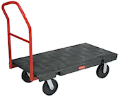 PLATFORM TRUCK, 2000 LB CAPACITY, BLACK THUMBNAIL