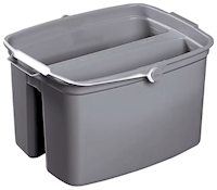 BUCKET, DOUBLE PAIL, RUBBERMAID BRUTE, GREY, 17 QT MAIN